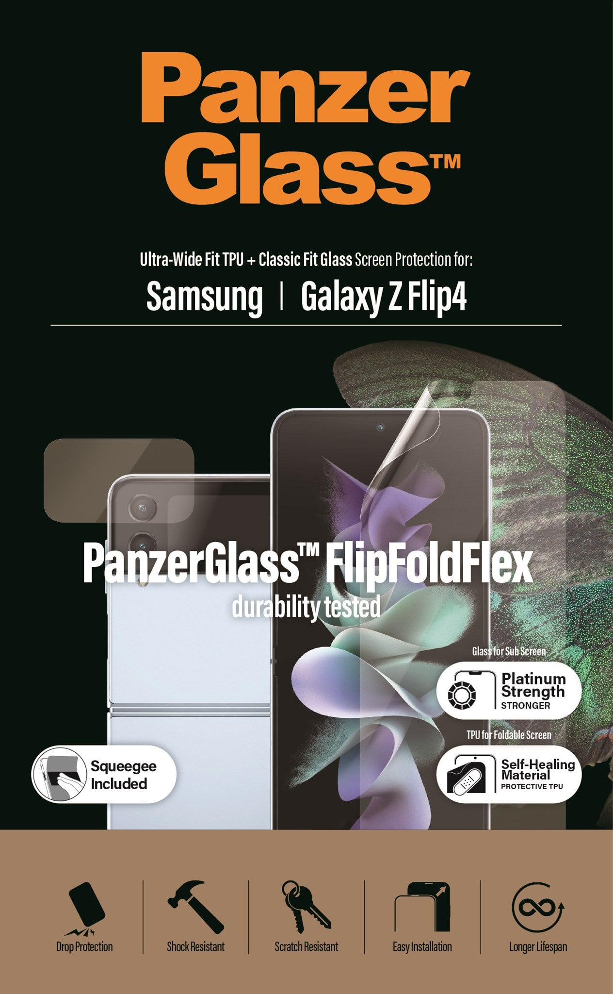 PanzerGlass® Skærmbeskyttelse Samsung Galaxy Z Flip4